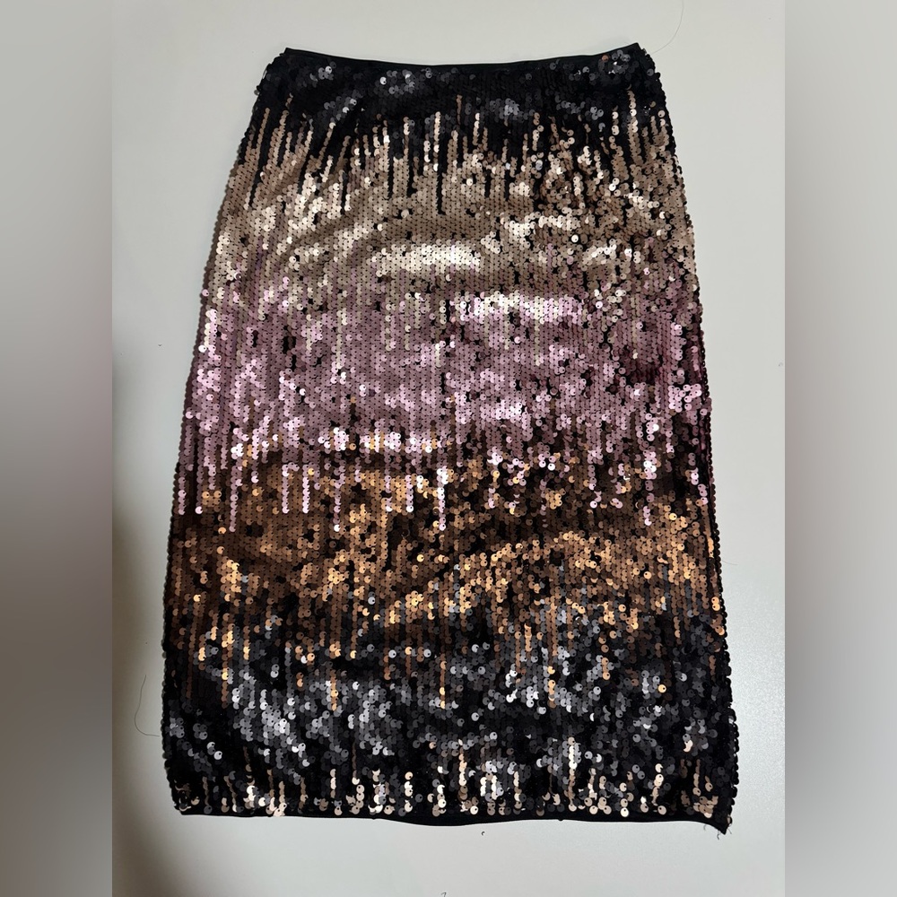 Sequin multicolor midi Skirt - Picture 3 of 12